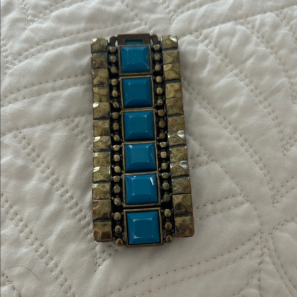 Maurices Gold and Blue Bracelet